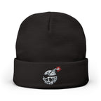 Embroidered Bomb Bomb Knit Beanie — Punk Streetwear Winter Hat