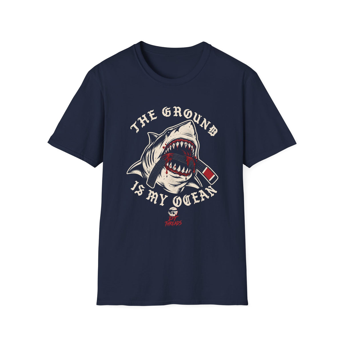 The Ground Is My Ocean Great White Shark Graphic Tee