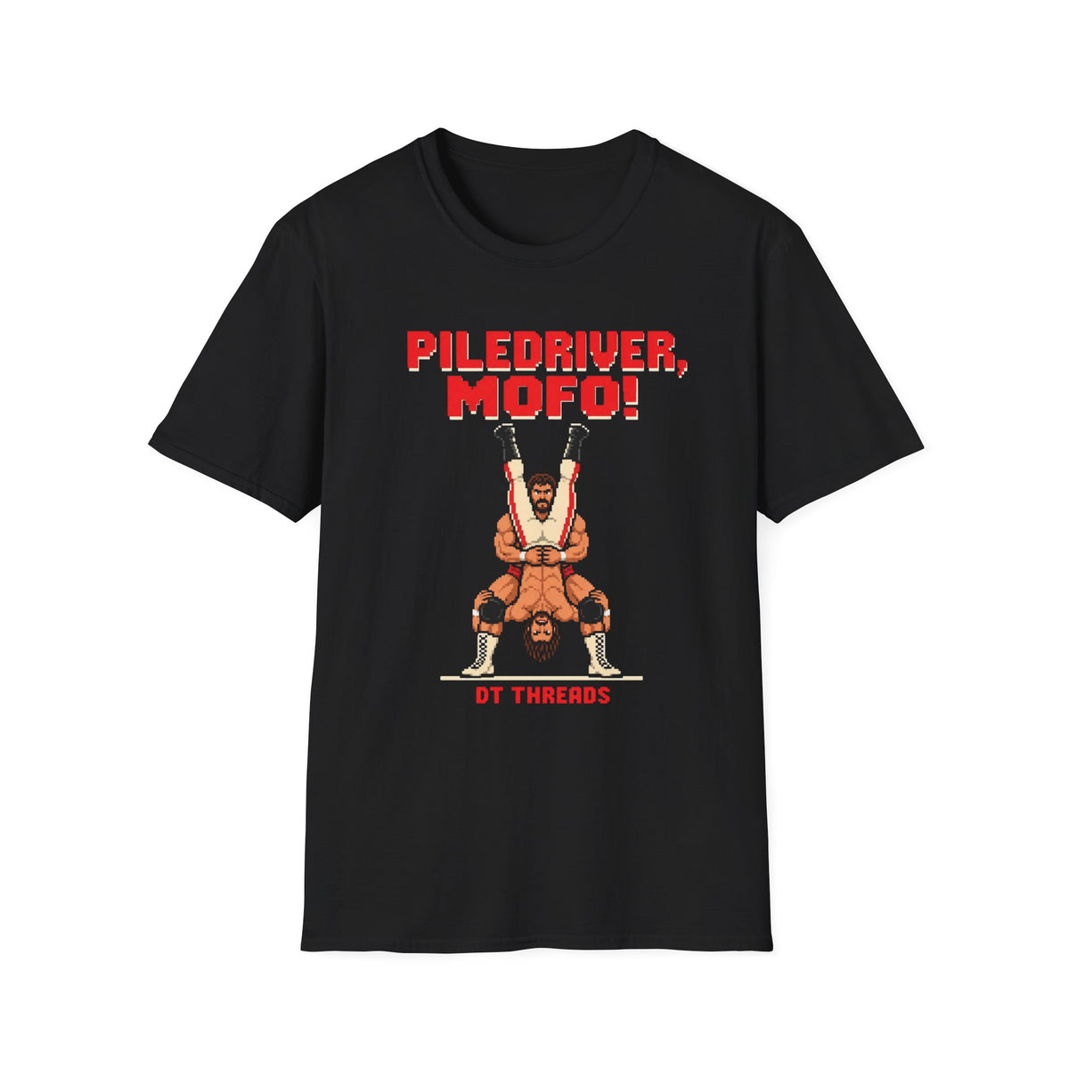 Piledriver, MOFO!!! 8-Bit Wrestling Graphic T-Shirt