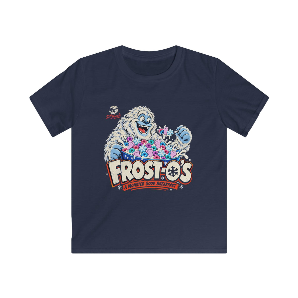 Kids T-Shirt — Frost-o's Yeti Cereal Graphic Tee