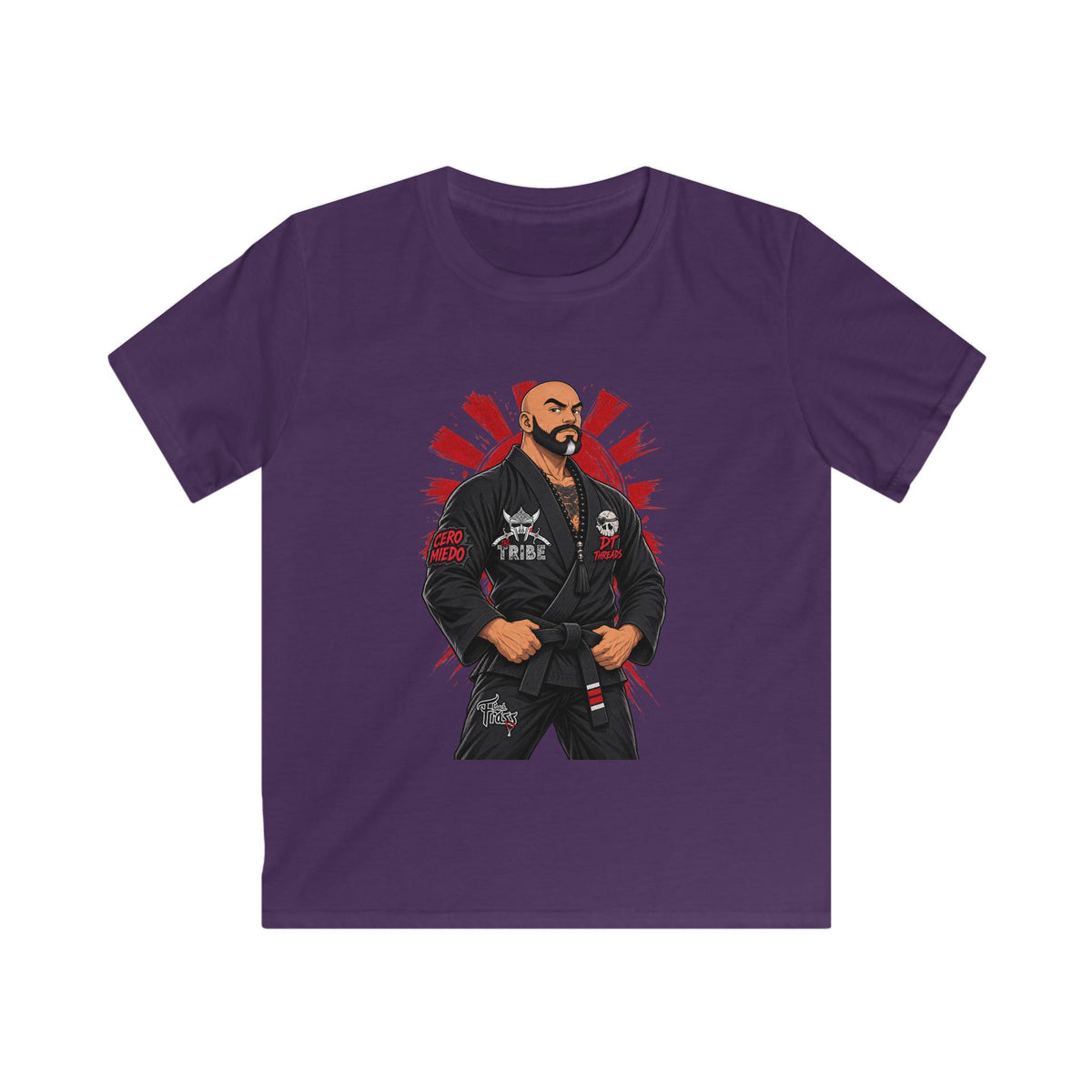 KIDS T-SHIRT Jiu-Jitsu Coach Frass Tee — Martial Arts Kid Graphic Shirt