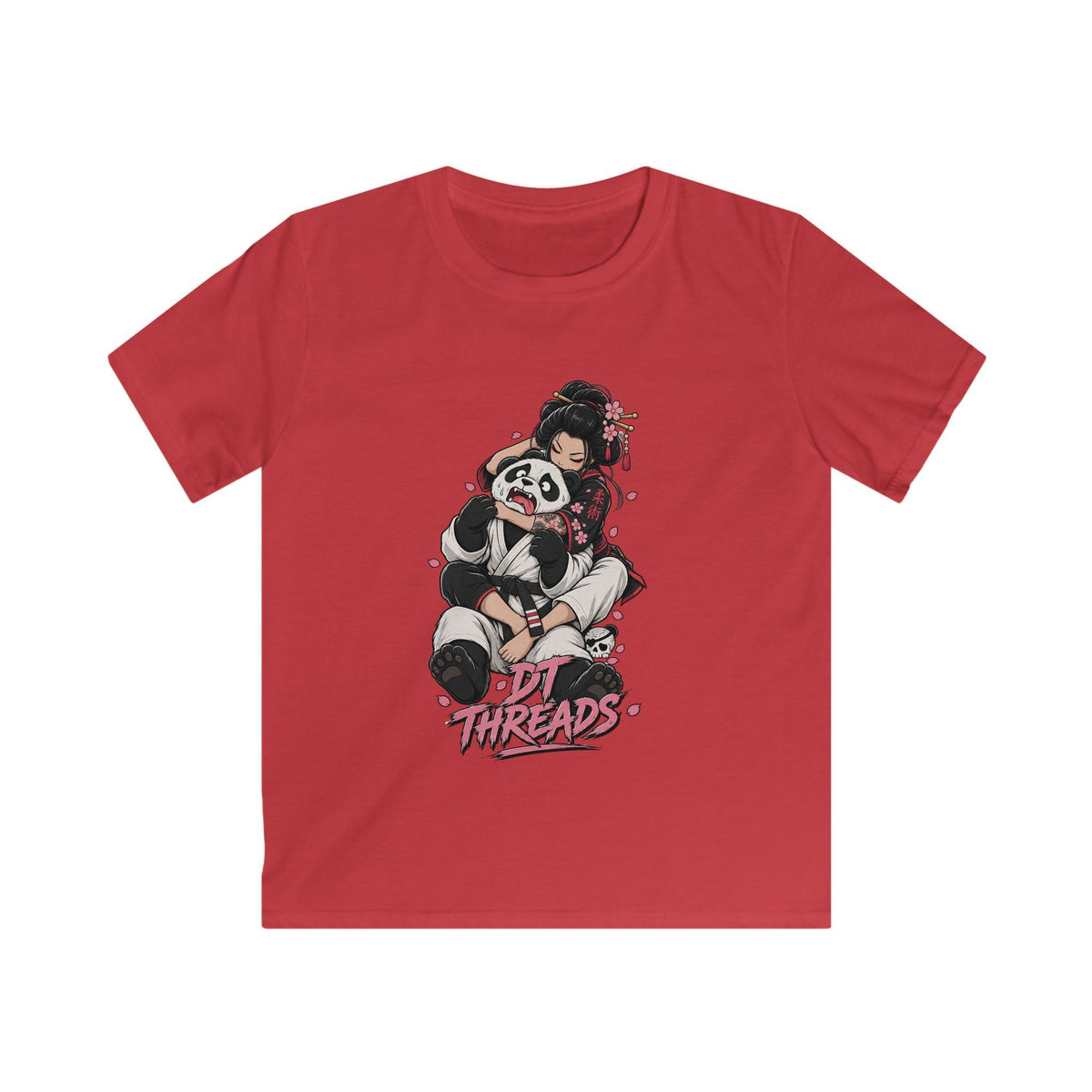 KIDS T-SHIRT — Cute Panda Choke Graphic "Lil Threads"