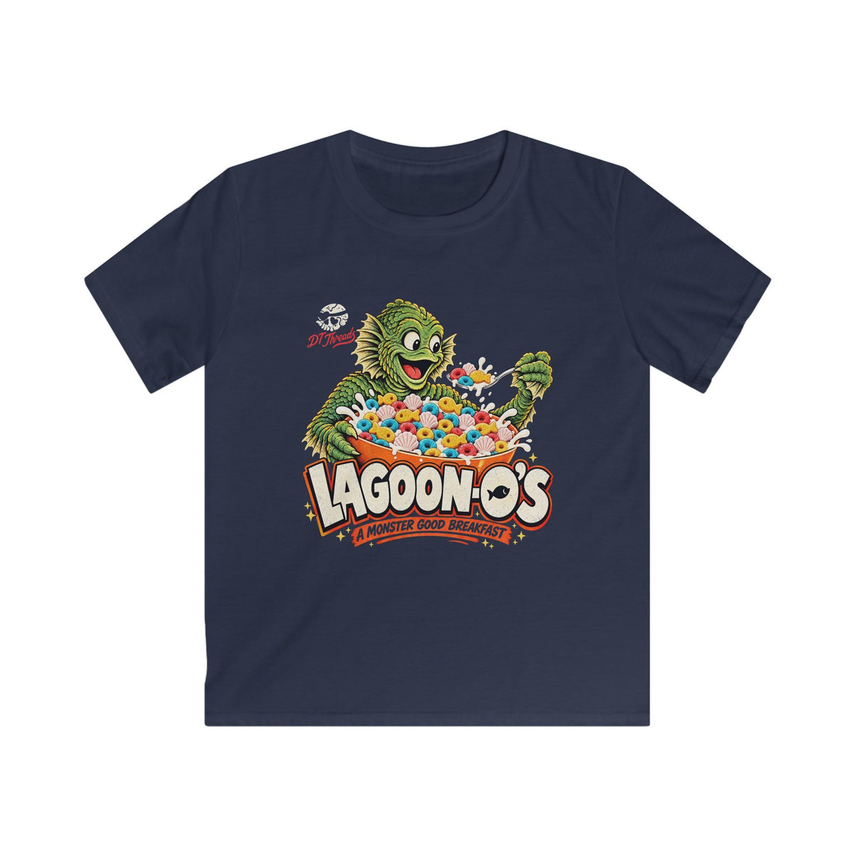 Kids T-Shirt - "Lagoon-O's" Monster Cereal Graphic Tee
