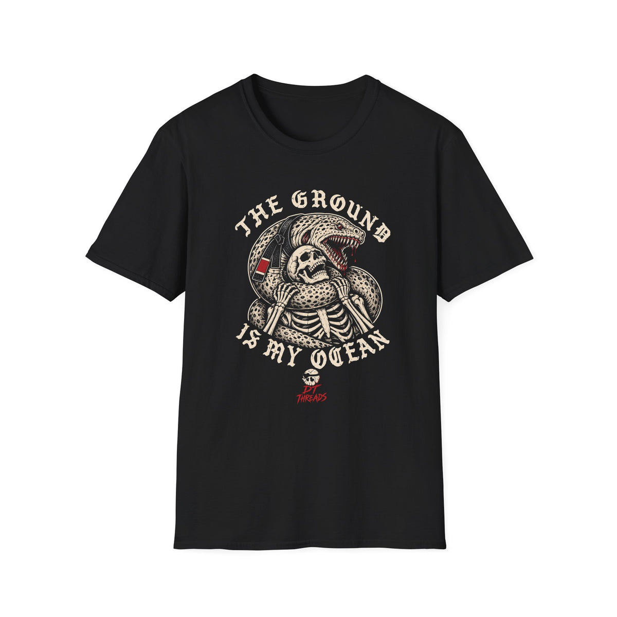 The Ground Is My Ocean Moray Eel Graphic T-Shirt
