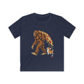 Kids T-Shirt - Bigfoot Pizza Walk  — Funny Corgi & Sasquatch Pizza Tee for Kids