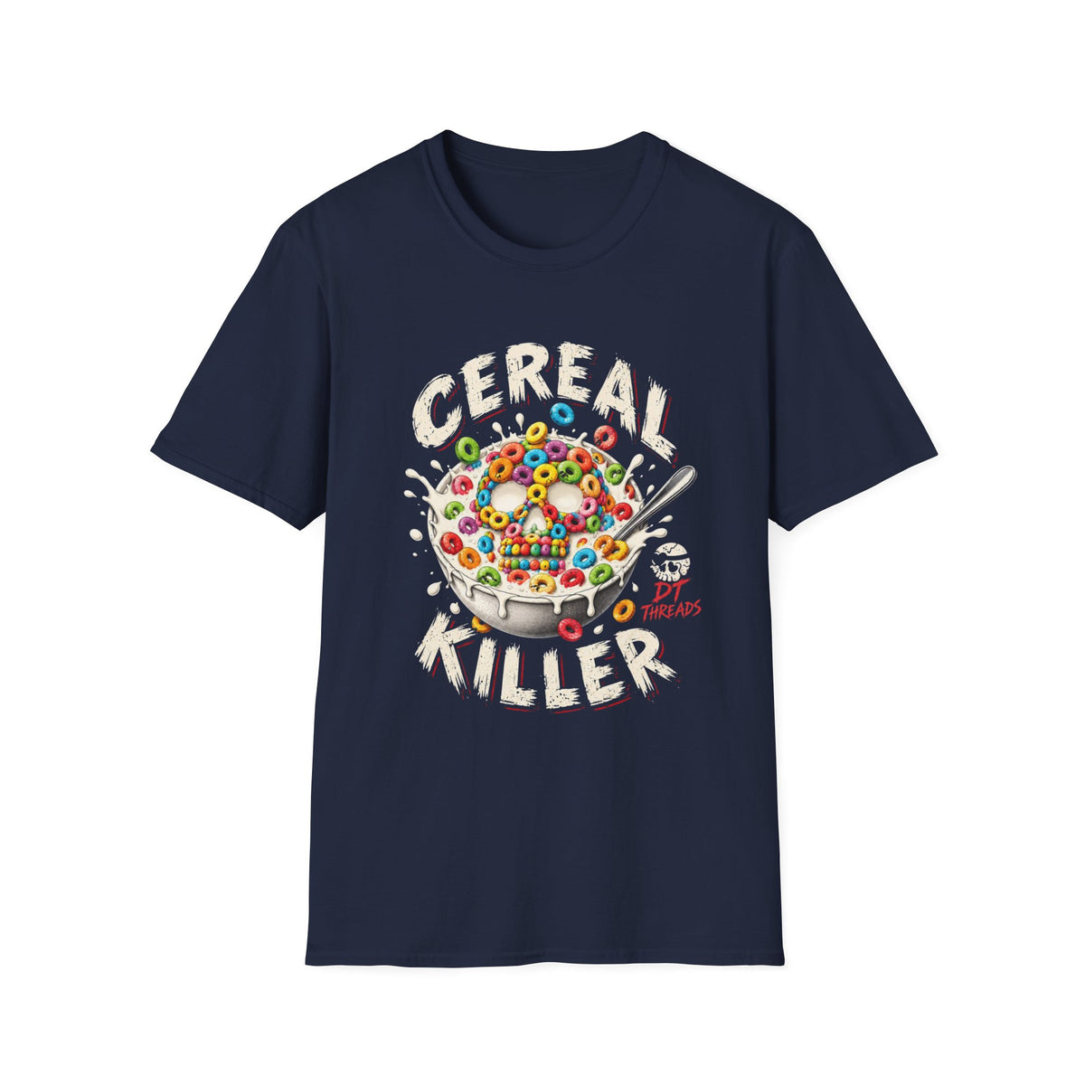 Cereal Killer T-Shirt — Funny Breakfast Bowl Graphic Tee