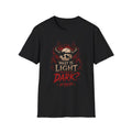 "What Is Light Dark?" Gothic Skull Iconic Tee