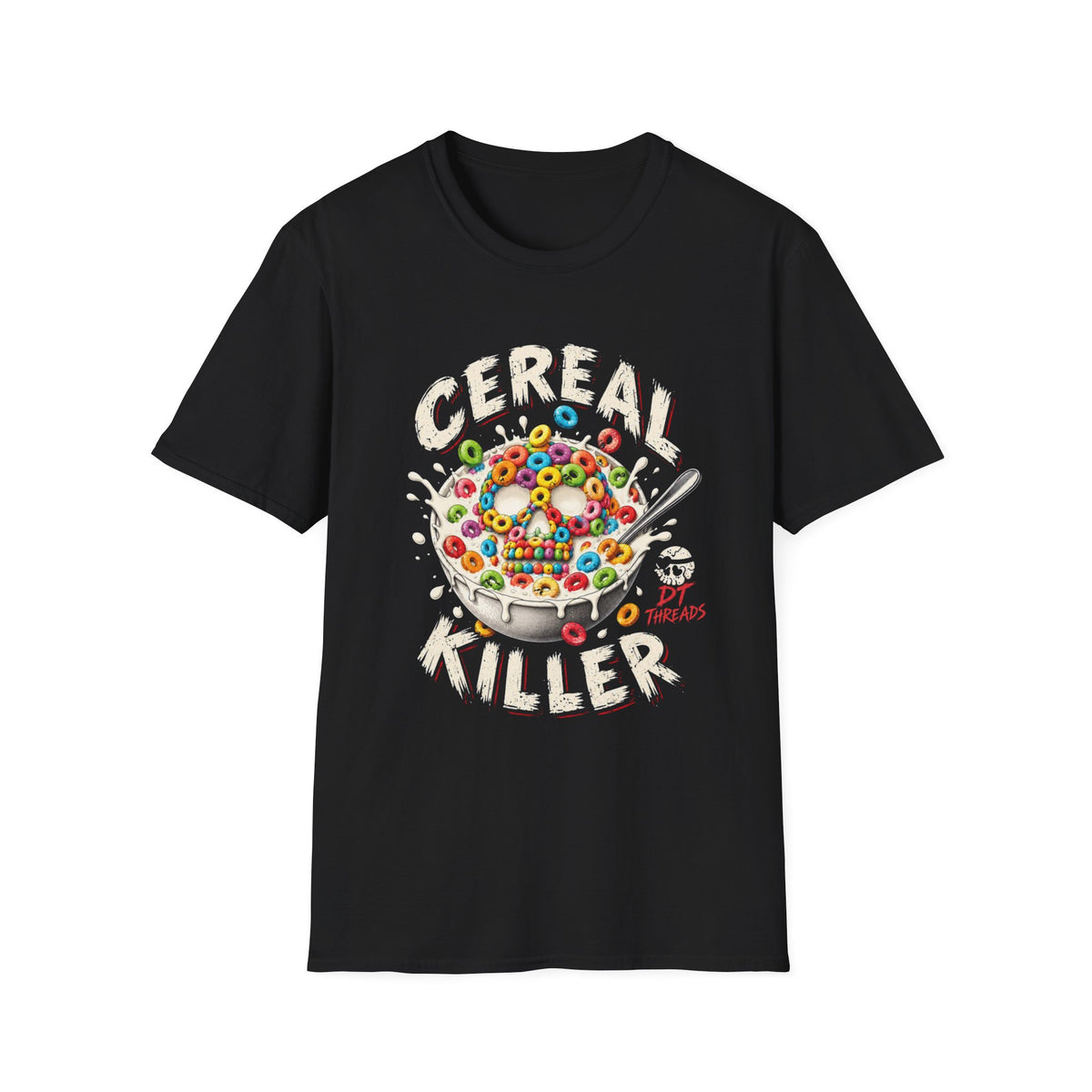 Cereal Killer T-Shirt — Funny Breakfast Bowl Graphic Tee