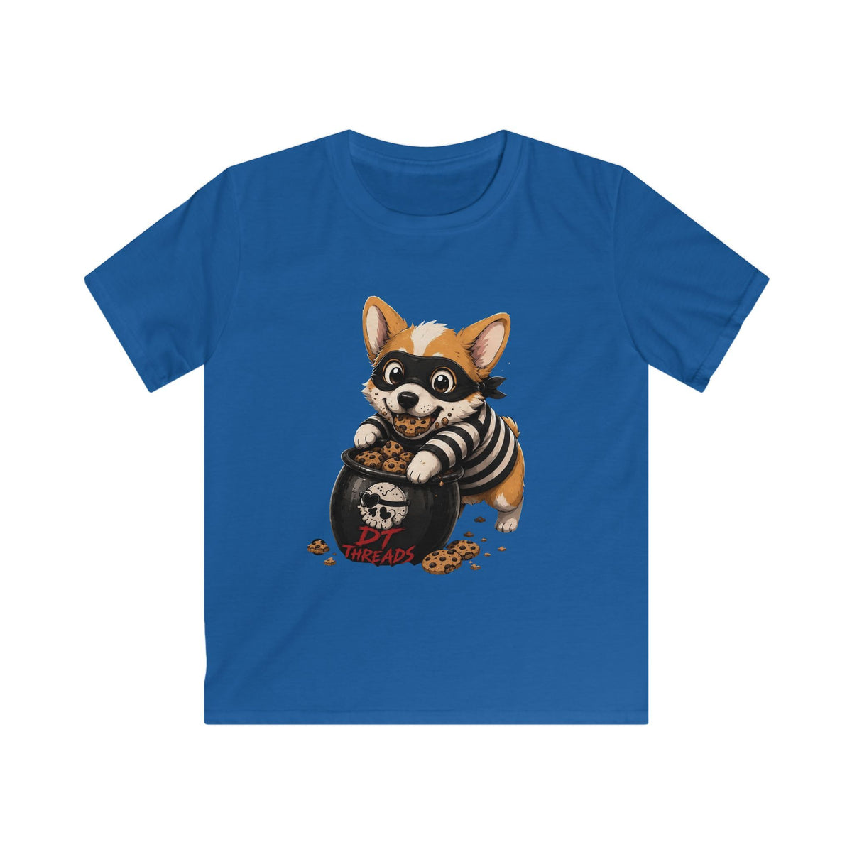 KIDS T-SHIRT – Cute Corgi Cookie Thief Graphic Shirt