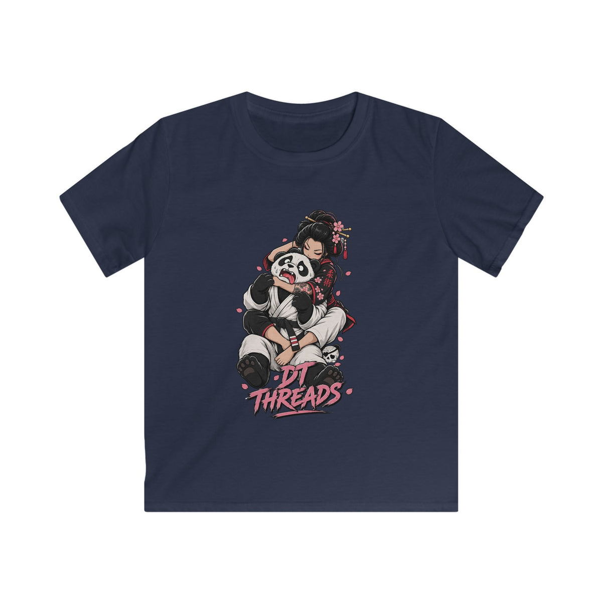 KIDS T-SHIRT — Cute Panda Choke Graphic "Lil Threads"
