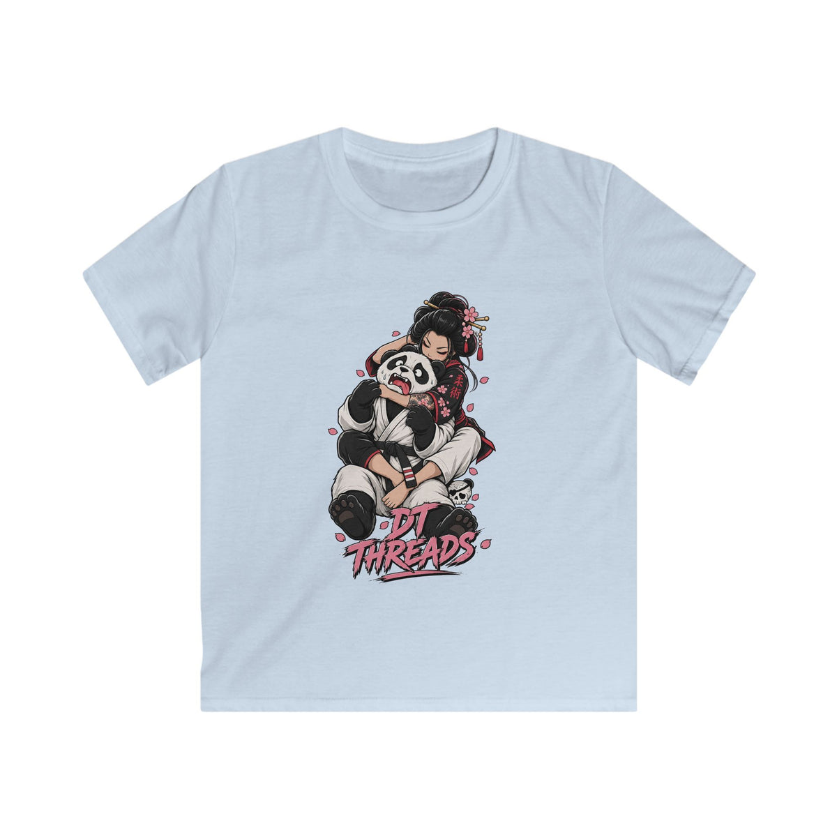 KIDS T-SHIRT — Cute Panda Choke Graphic "Lil Threads"
