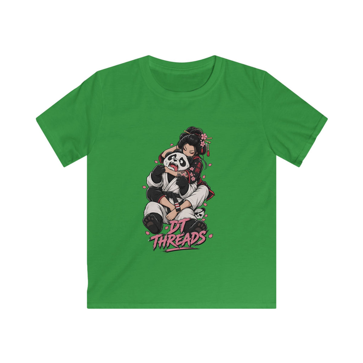 KIDS T-SHIRT — Cute Panda Choke Graphic "Lil Threads"
