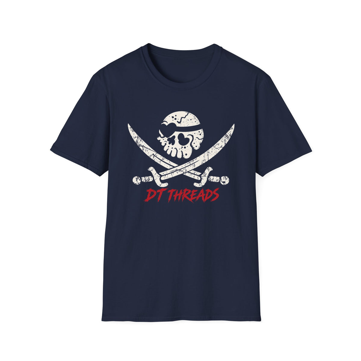 DT Jolly Roger T-Shirt — Distressed Graphic