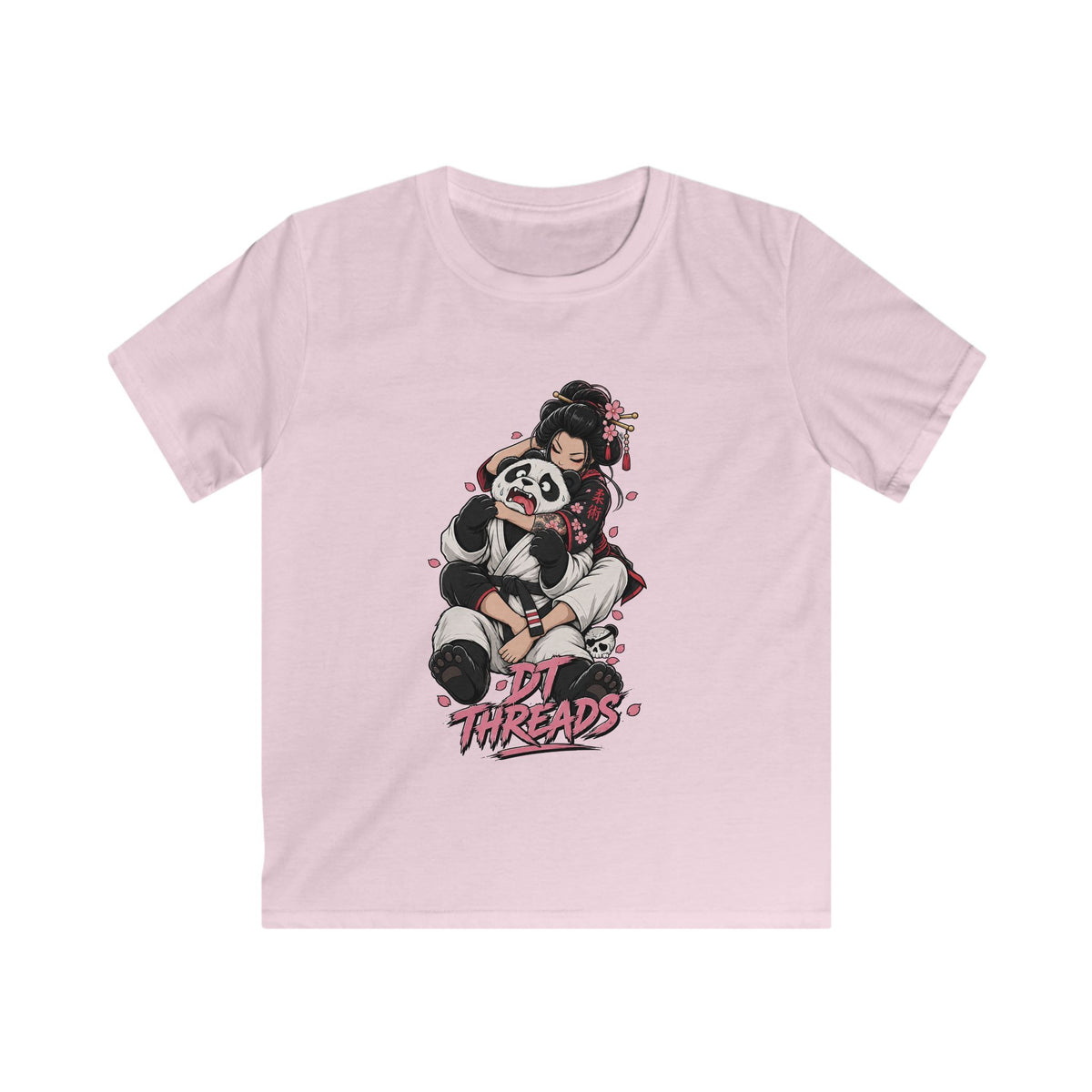 KIDS T-SHIRT — Cute Panda Choke Graphic "Lil Threads"