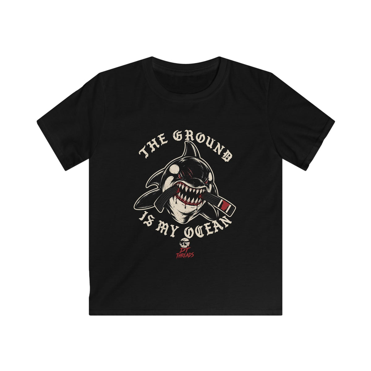 Kids T-Shirt- The Ground Is My Ocean Orca Graphic Tee