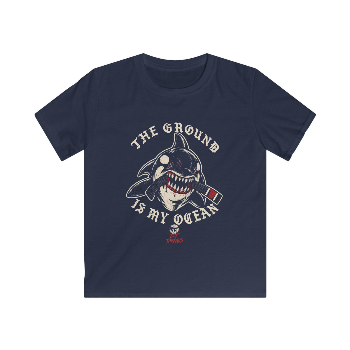 Kids T-Shirt- The Ground Is My Ocean Orca Graphic Tee