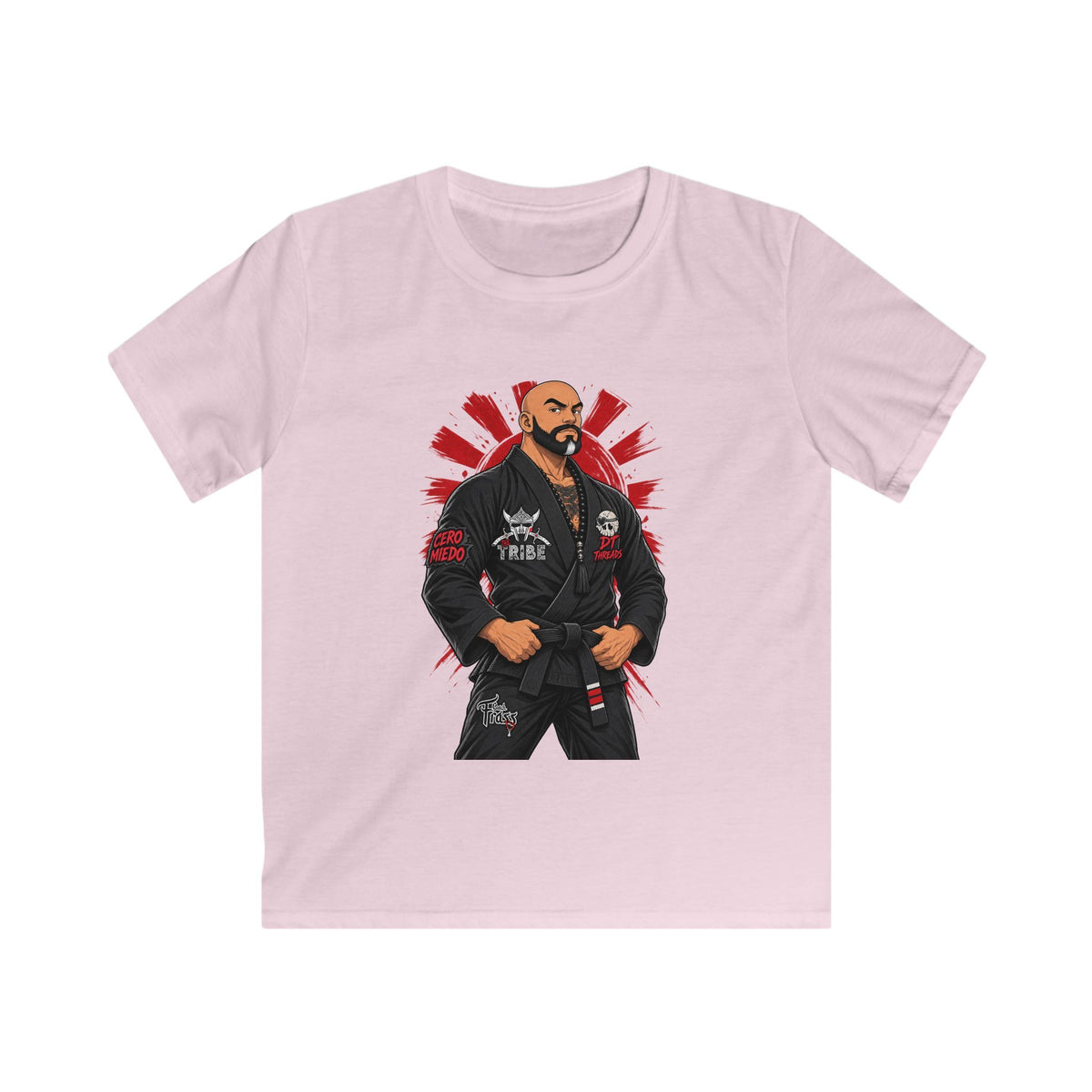 KIDS T-SHIRT Jiu-Jitsu Coach Frass Tee — Martial Arts Kid Graphic Shirt