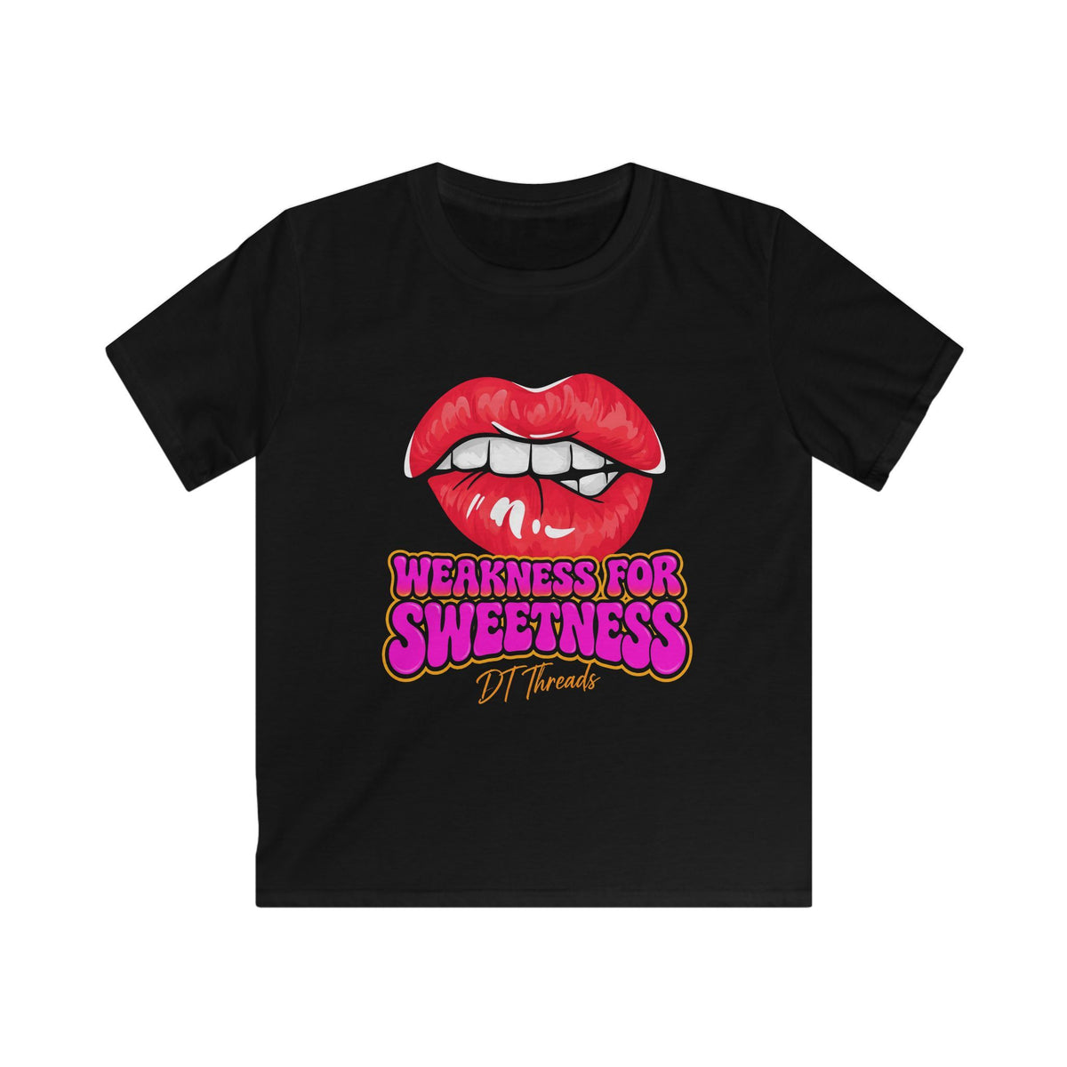 Weakness for Sweetness Kids Tee – Fun Candy Lover Wrestling Shirt