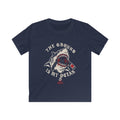 Kids T-Shirt — The Ground Is My Ocean Great White Shark Graphic Tee