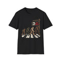 Bigfoot Abbey Crossing T‑Shirt — Funny Sasquatch Abbey Road Parody