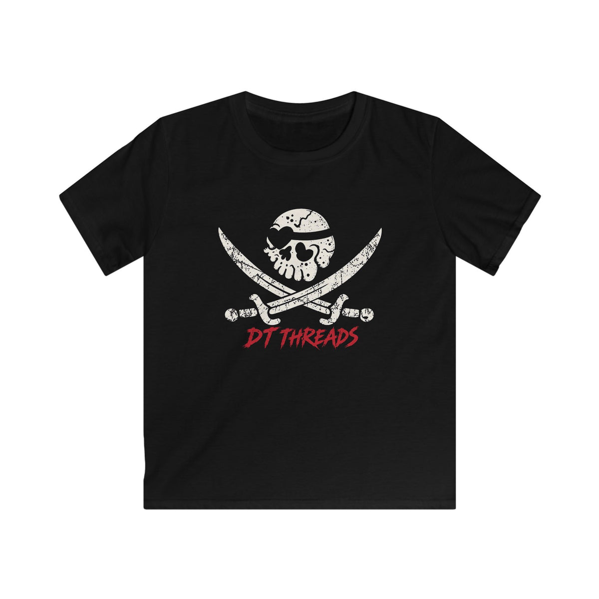 Kids T-Shirt— DT Jolly Roger Distressed Tee