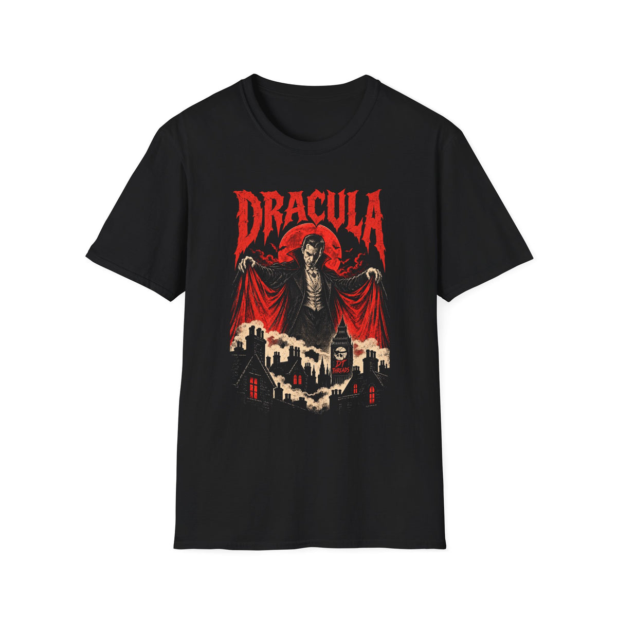Dracula Gothic Horror Graphic T-Shirt