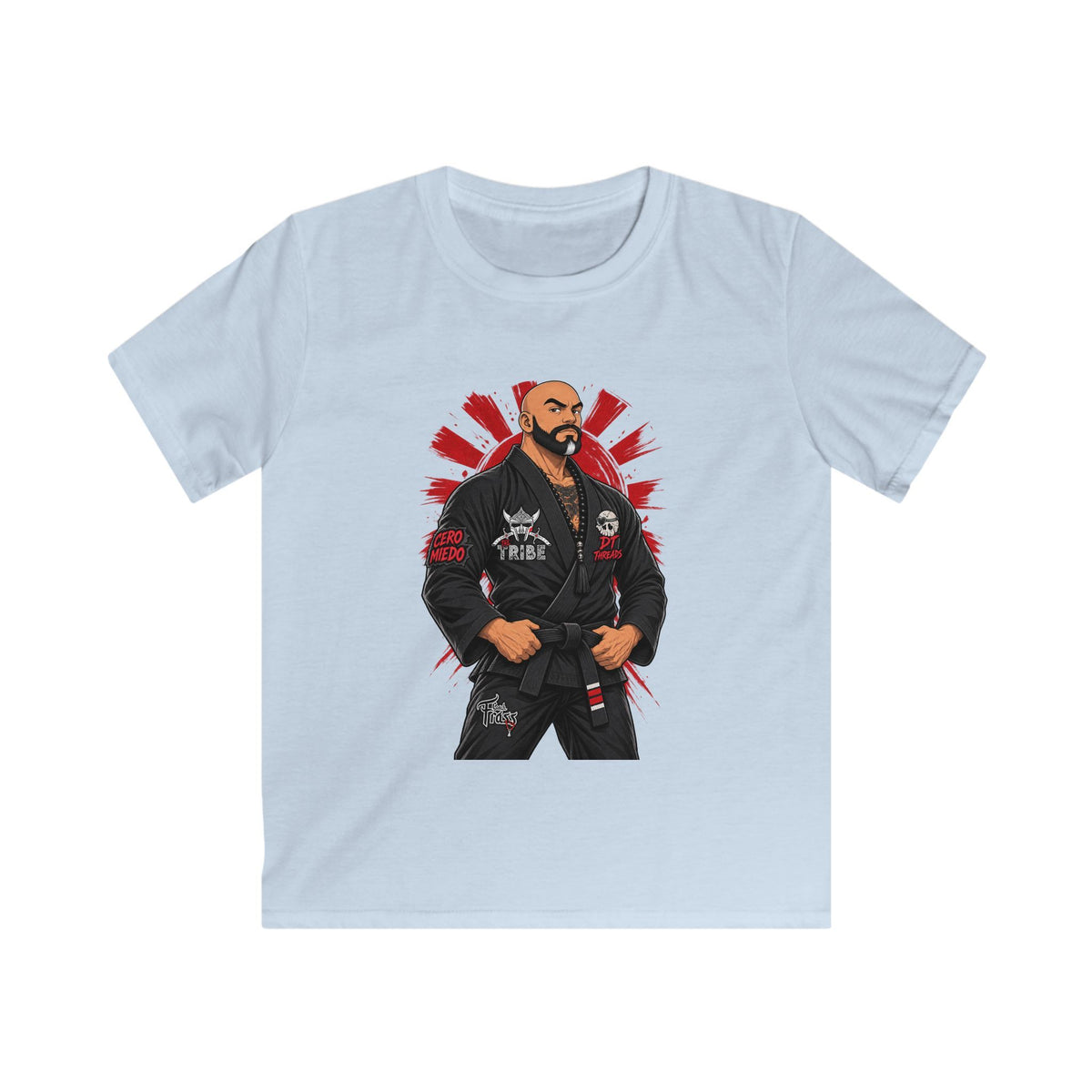 KIDS T-SHIRT Jiu-Jitsu Coach Frass Tee — Martial Arts Kid Graphic Shirt
