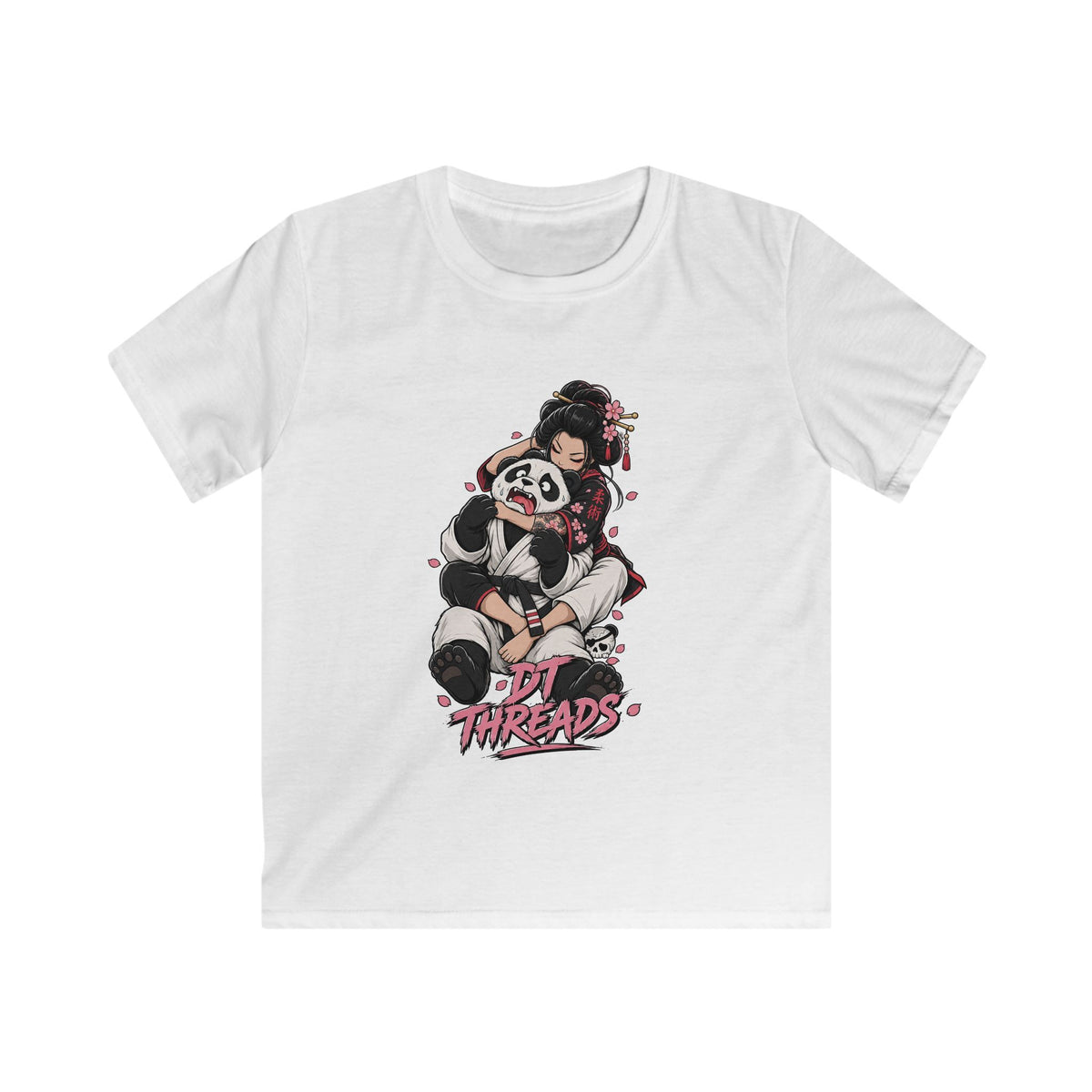 KIDS T-SHIRT — Cute Panda Choke Graphic "Lil Threads"