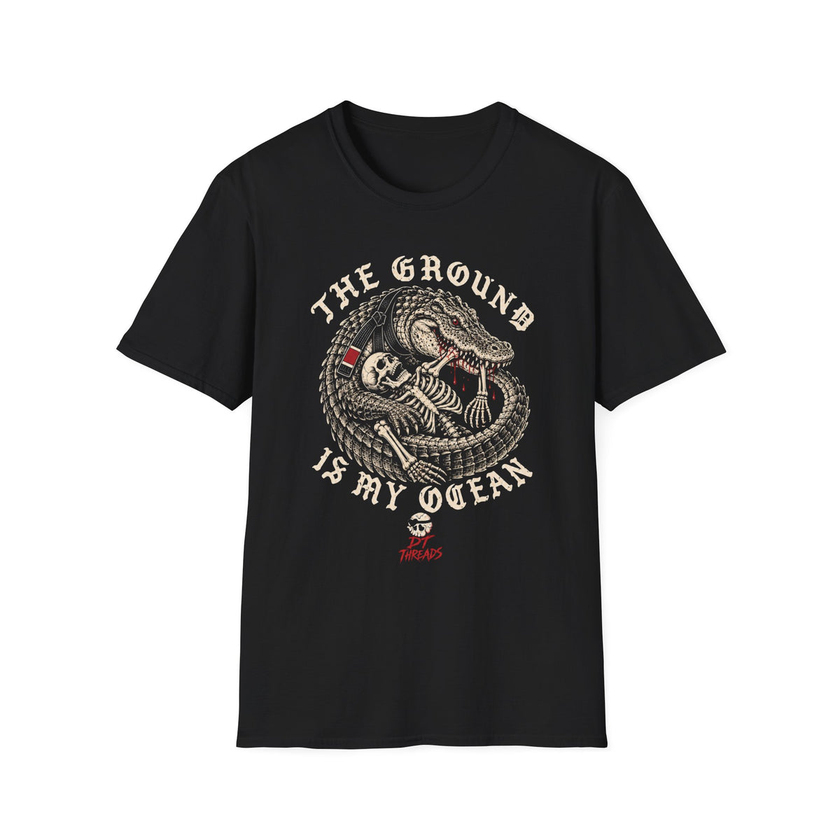 The Ground Is My Ocean Gator Roll Graphic T-Shirt