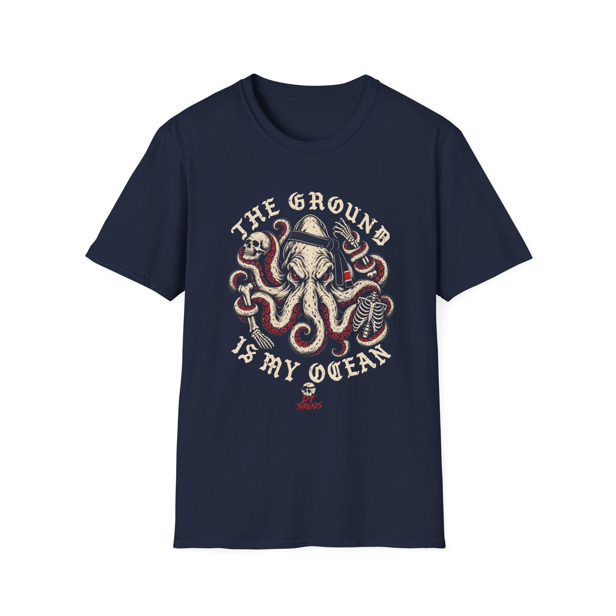 The Ground Is My Ocean Octopus Skull Tee —  Graphic T-Shirt