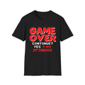 Game Over Continue? Yes Retro Gamer 8-Bit T-Shirt